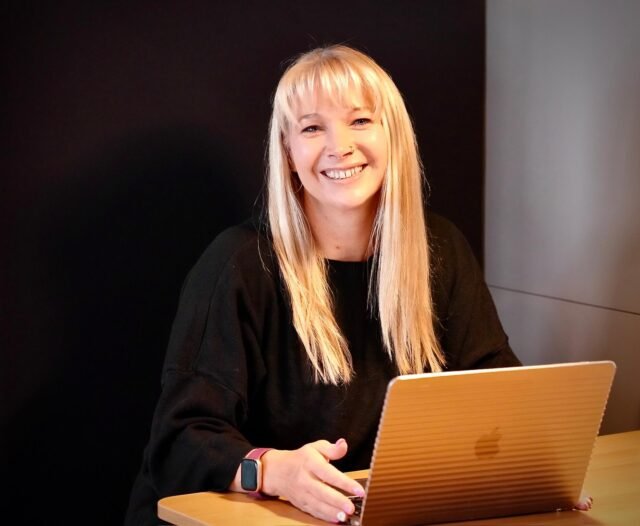 Becky Stone smiling, eating disorder therapist based in Canterbury offering gentle trauma-informed therapy for teens and adults